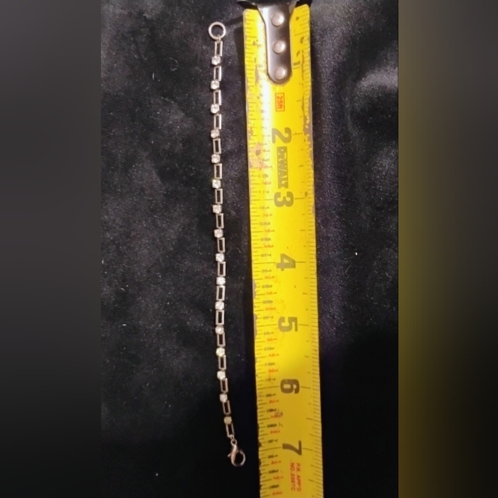 Silver Bracelet With CZ - Picture 2 of 3